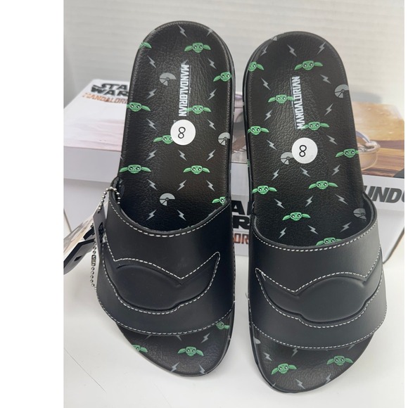 Star Wars Other - New Disney Star Wars The Mandalorian Baby Yoda Adult Slide Sandals